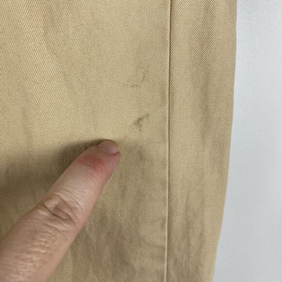 American Eagle Pants Mens 32x32 Tan Beige Original Straight Chino Khakis Preppy - Picture 4 of 7